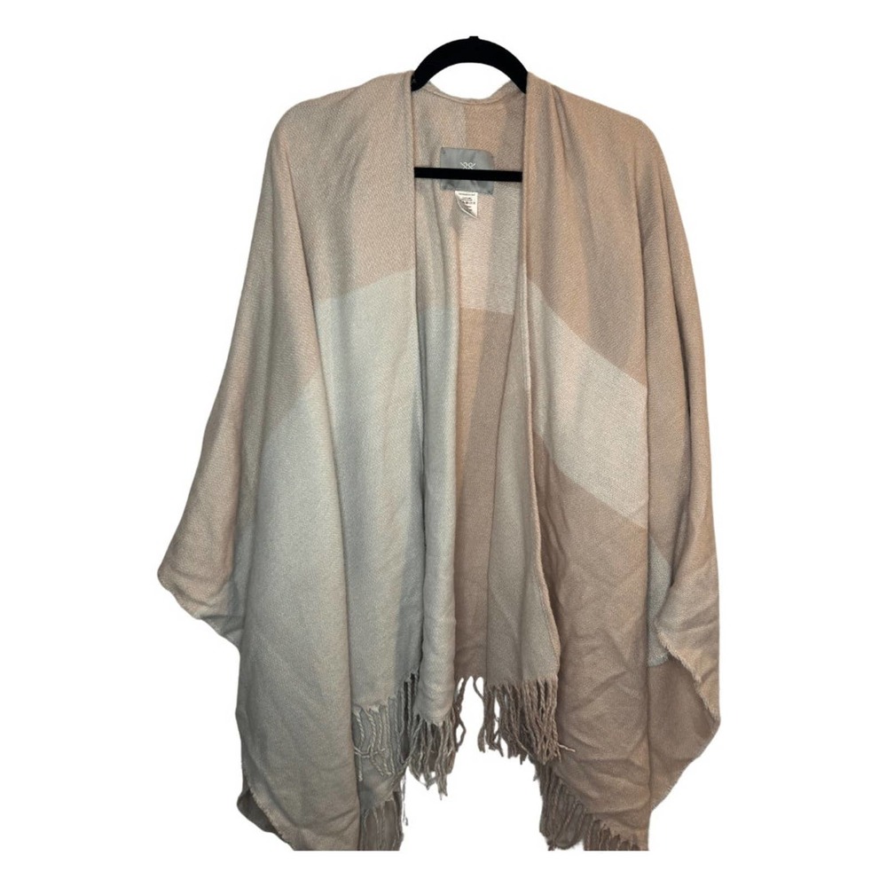 Soia & Kyo Poncho one size Neutral Beige and Cream